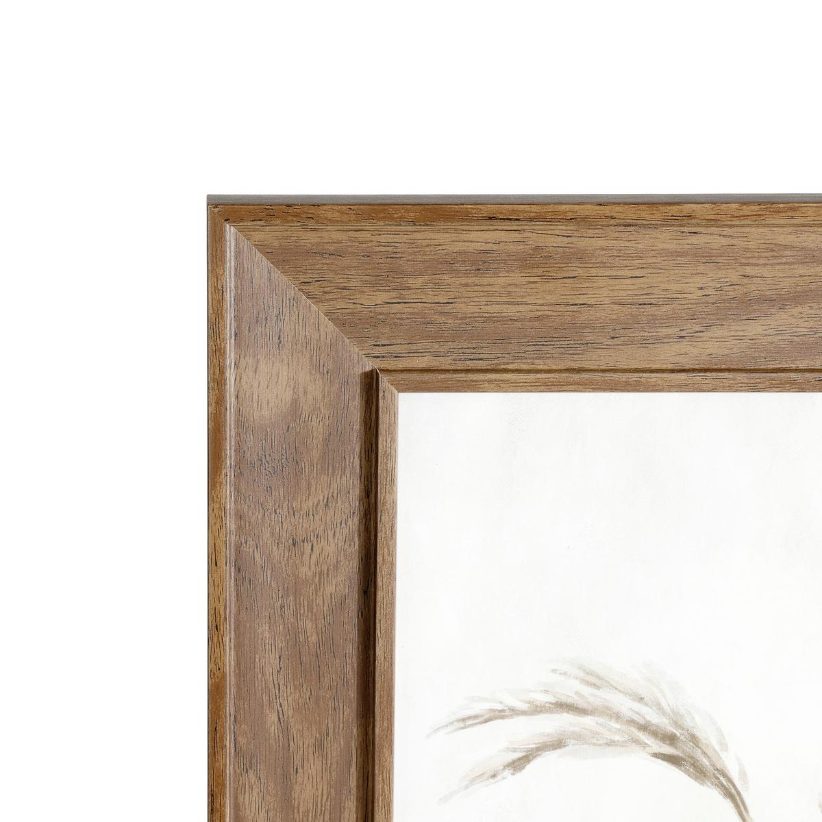 Druckgrafik Roberval Braun/Creme/Beige ca. 33x45cm - Beige/Nussbaumfarben, Trend, Glas/Papier (33/1,6/45cm) - Eglo