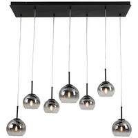 LAMPA WISZĄCA VICTORIA - czarny/kolor chromowy, Trend, tworzywo sztuczne/metal (110/31/120cm) - Novel