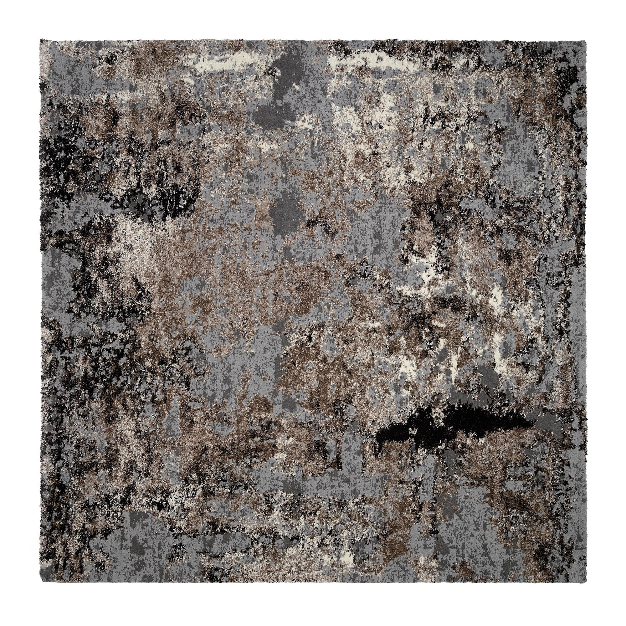 Webteppich Timeline Quantum Braun/Beige ca. 200x200cm - Beige/Braun, Design, Textil (200/200cm) - Novel