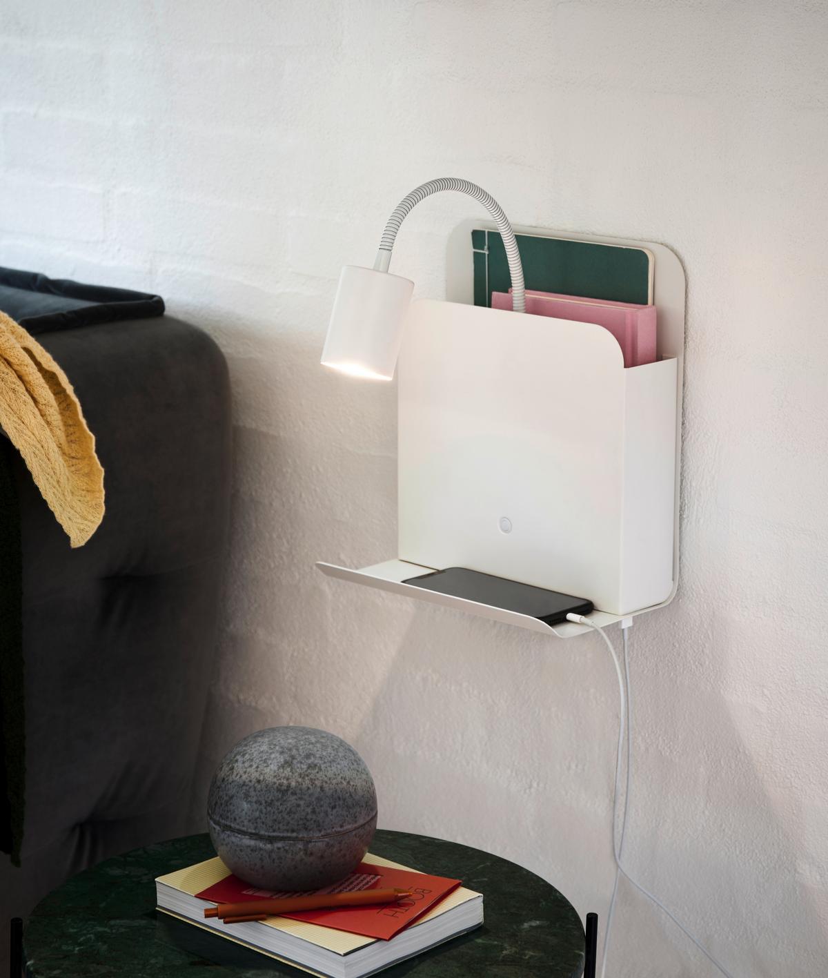 KINKIET 2112551001 ROOMI WALA WEISS - biały, Design, metal (16,5/24,8/28,2cm) - Nordlux