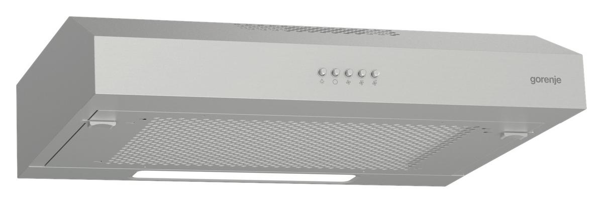 OKAP KUCHENNY WHU 629 ES/S - stalowy, Basics, tworzywo sztuczne/metal (59,6/12,5/46,8cm) - Gorenje