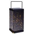 Laterne Harald in Schwarz mit Led - Klar/Schwarz, MODERN, Glas/Metall (15/15/40cm) - MÖMAX modern living