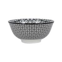 Müslischale Shiva Schwarz/Weiss - Weiss/Schwarz, Lifestyle, Keramik (15,5/7cm) - Mömax