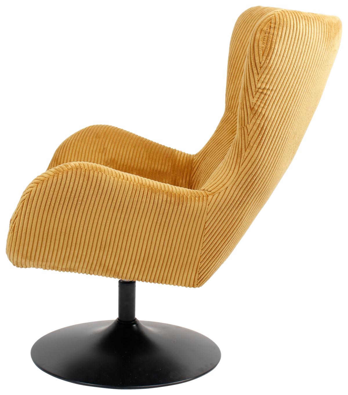 Fotoliu SHIBA - galben, Modern, metal/textil (76/99/87cm) - Mömax