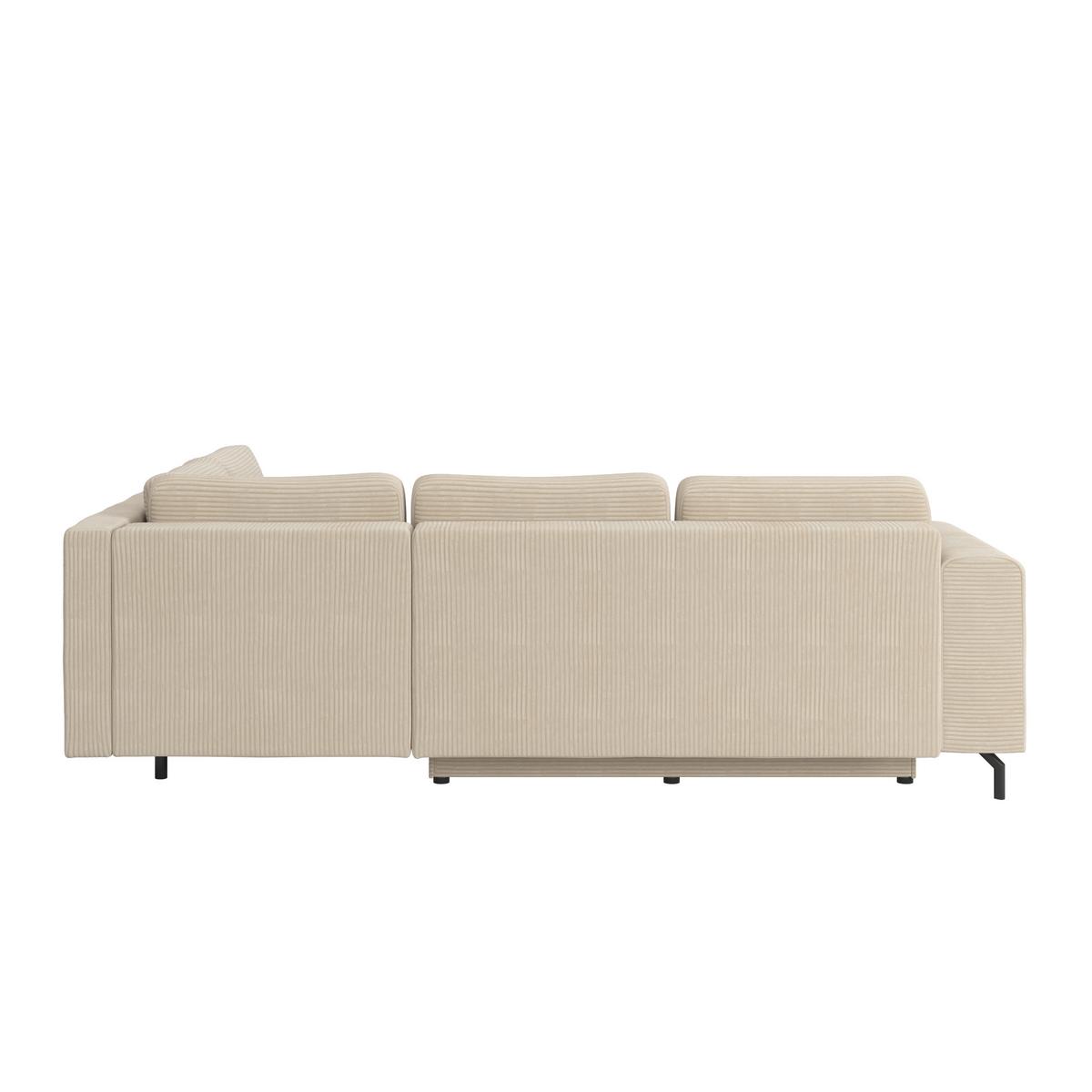 Colțar VENI - bej, Modern, textil (272/210cm) - Modern Living