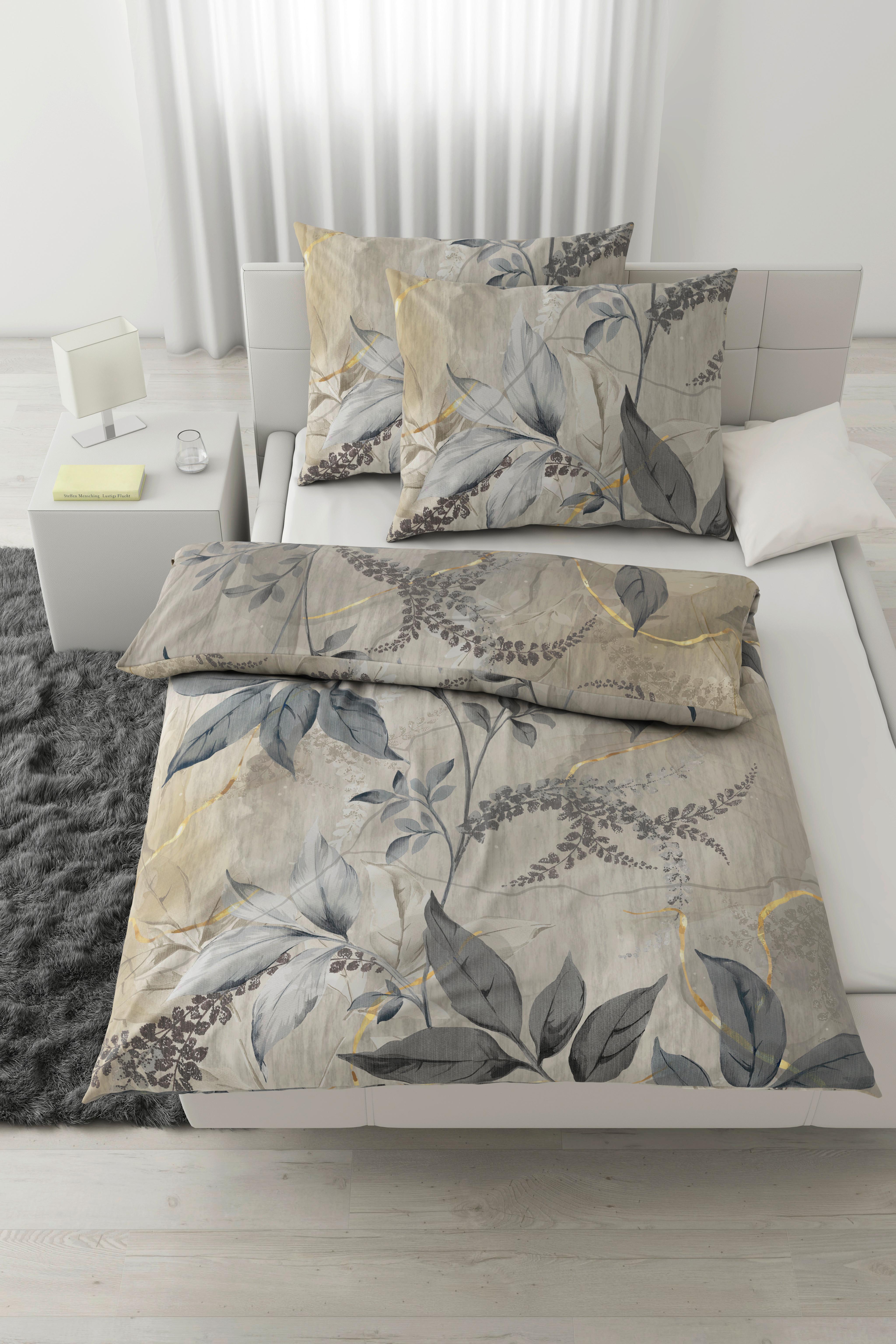 Bettwäsche Chiara XXL Beige ca. 200x220cm - Beige, KONVENTIONELL, Textil (200/220cm) - Modern Living