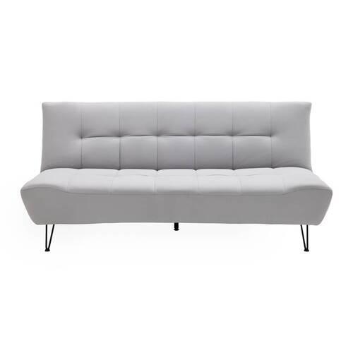 Zofa S Posteljno Funkcijo Geli, Svetlo Siva - črna/svetlo siva, Moderno, kovina/tekstil (192/88/97cm) - Bessagi Home
