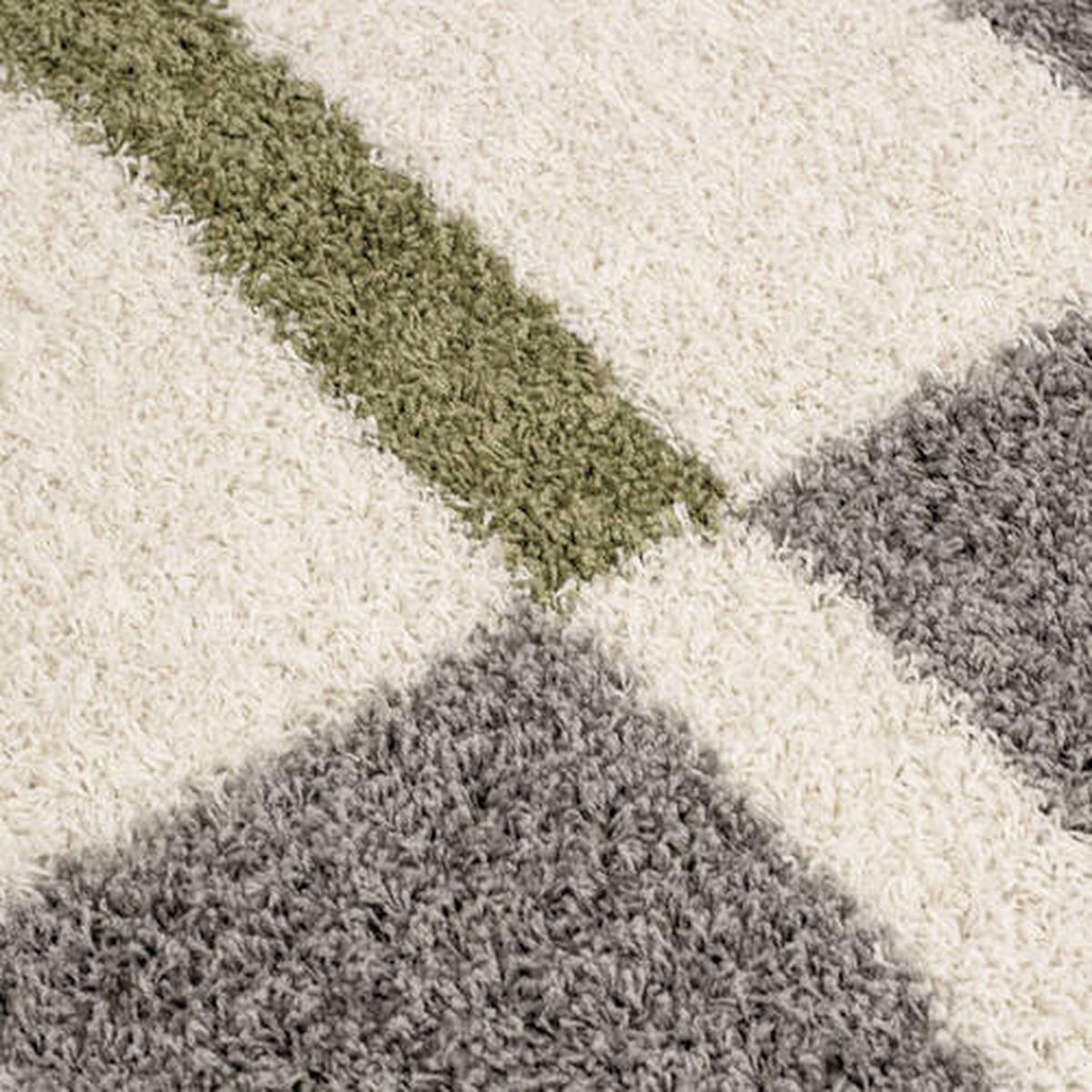 Hochflorteppich Gala Grün Ø ca. 200cm - Grün, Design, Textil (200/200cm) - Novel