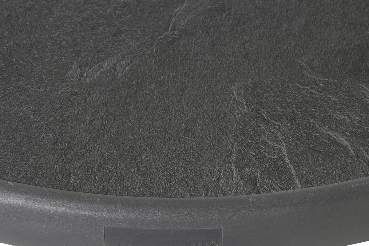 Gartentisch Graphitfarben ca. 86x86x72cm - Graphitfarben, MODERN, Holzwerkstoff/Metall (86/86/72cm) - Sieger