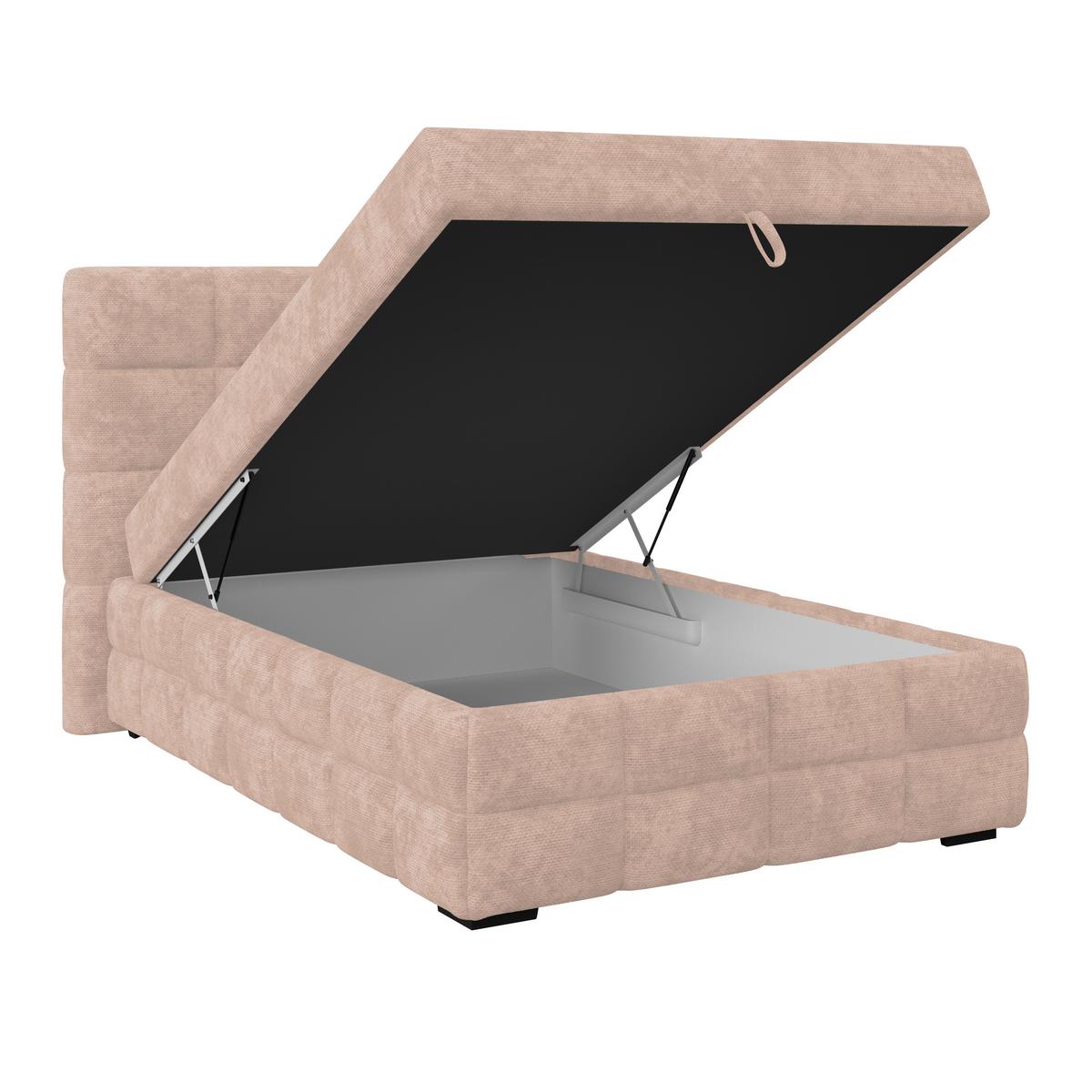 PAT BOX VEGA - bej/alb, Trend, lemn/textil (120/200cm) - Modern Living