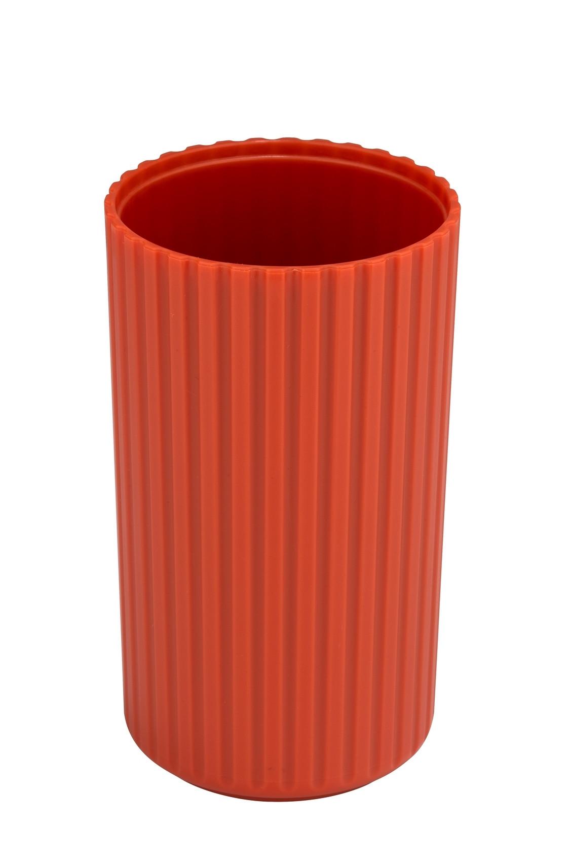 Pahar pentru periuțe de dinți Allstar Minas - teracotă, Modern, plastic (7/12/7cm) - Wenko