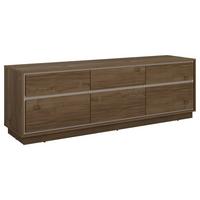Tv Szekrény Cosme - kasmírszínű/diószínű, Modern, faalapú anyag (167/54/40cm)