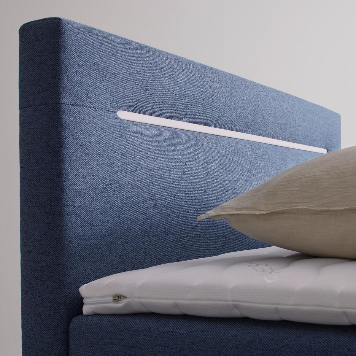 Boxbett Jerry in Blau ca. 140x200cm - Schwarz/Dunkelblau, KONVENTIONELL, Textil (140/200cm) - Mömax