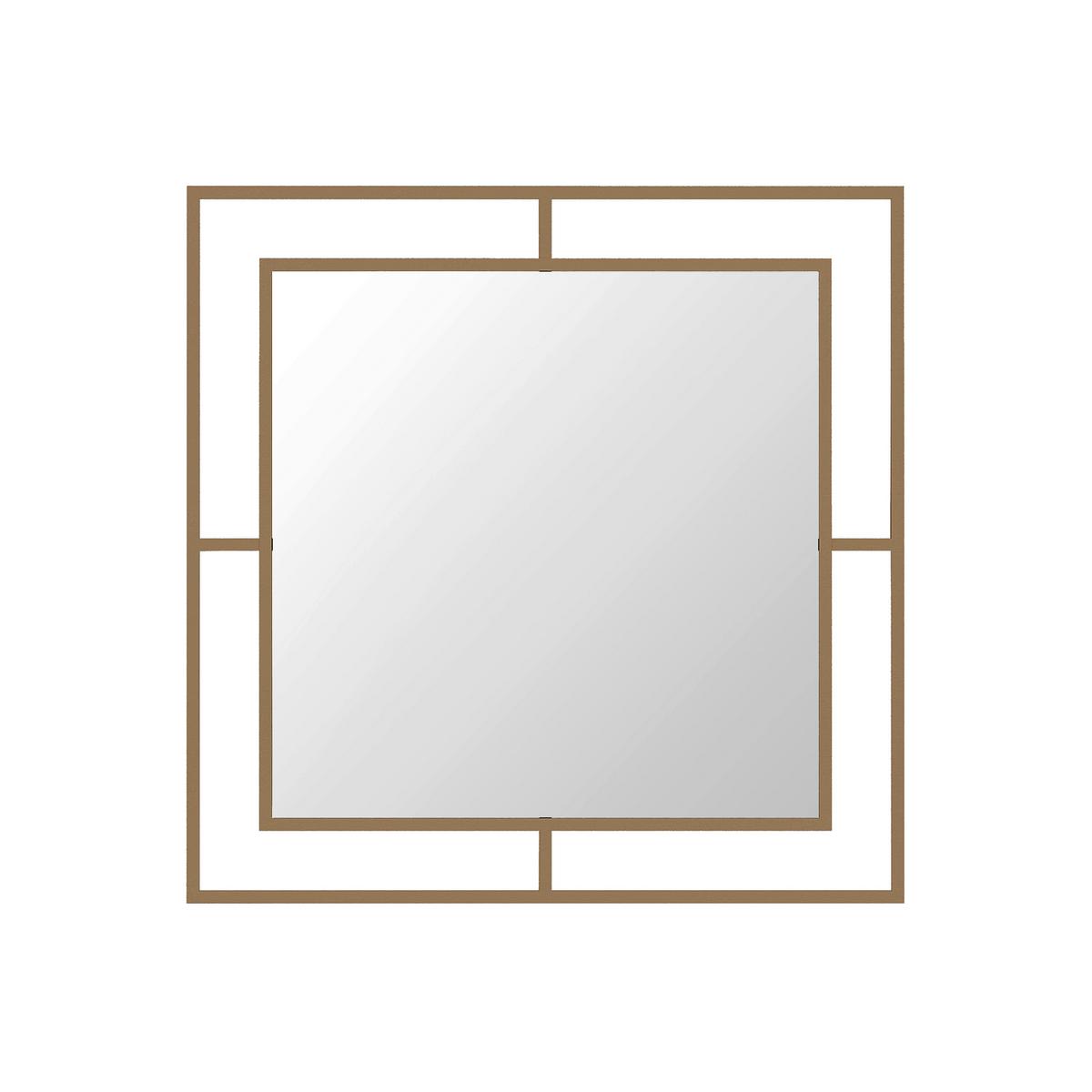 Spiegel Corner ca. 58x58 cm Gold - Goldfarben, Design, Metall (58/58/2cm) - Livetastic