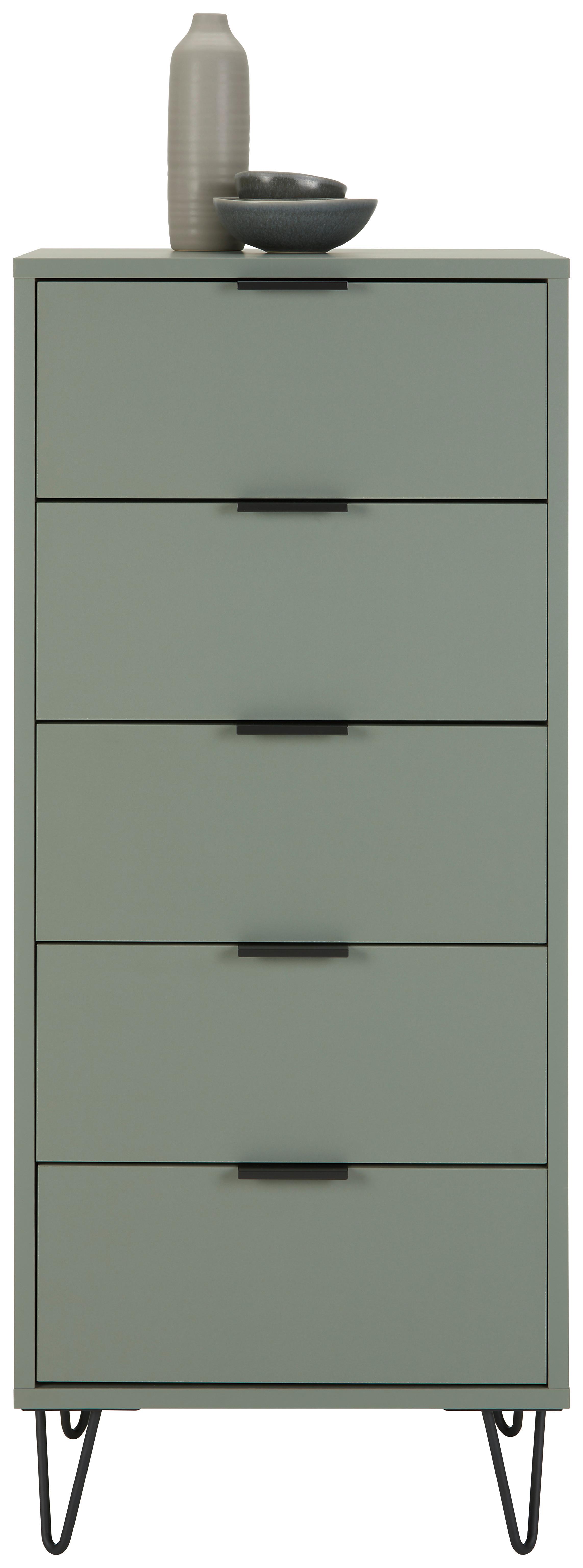 Comodă Bounty - verde salvie/verde, Modern (51/108/45cm) - Premium Living