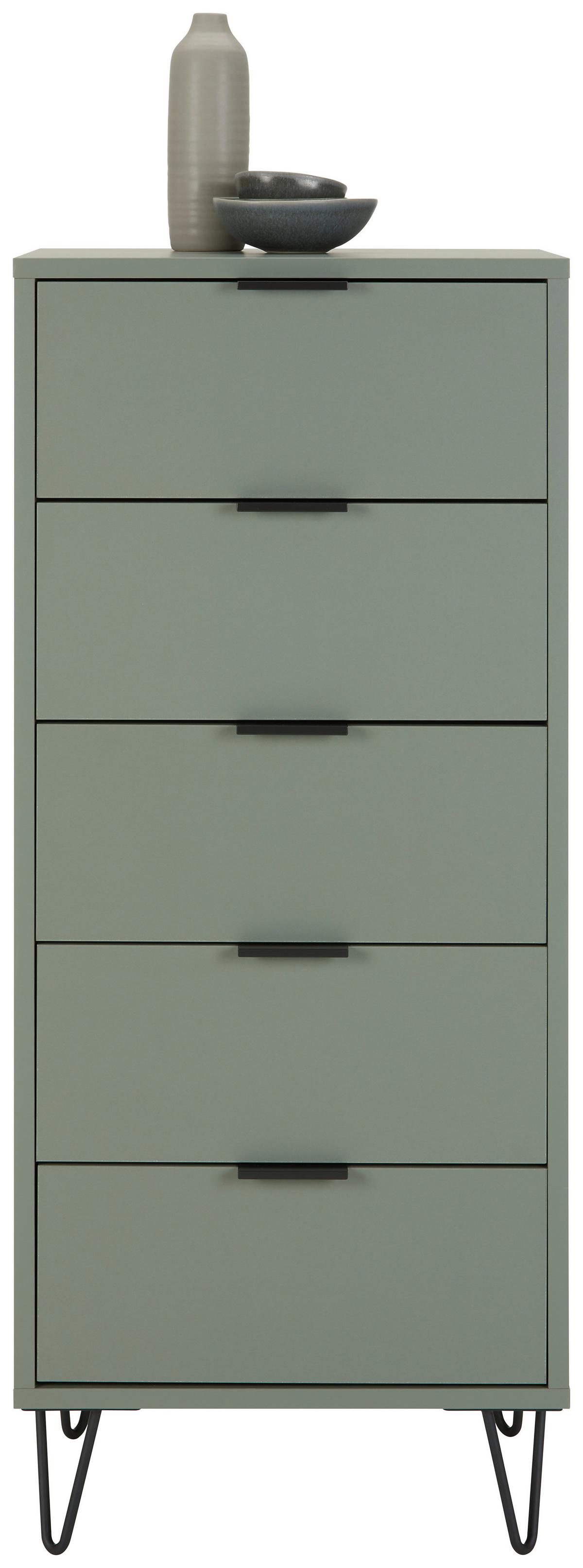 Comodă Bounty - verde salvie/verde, Modern (51/108/45cm) - Premium Living