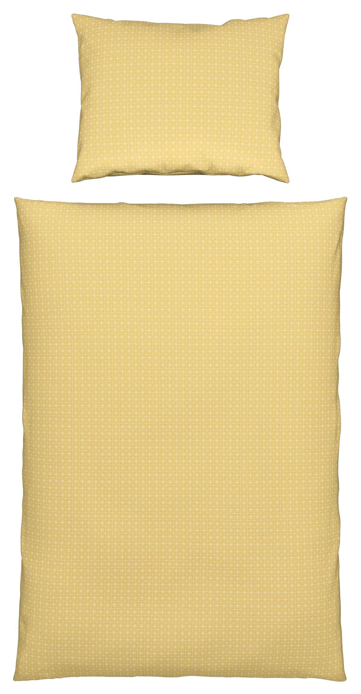 Ágyneműhuzat-garnitúra Laura - sárga, Konventionell, textil (140/200cm) - Modern Living