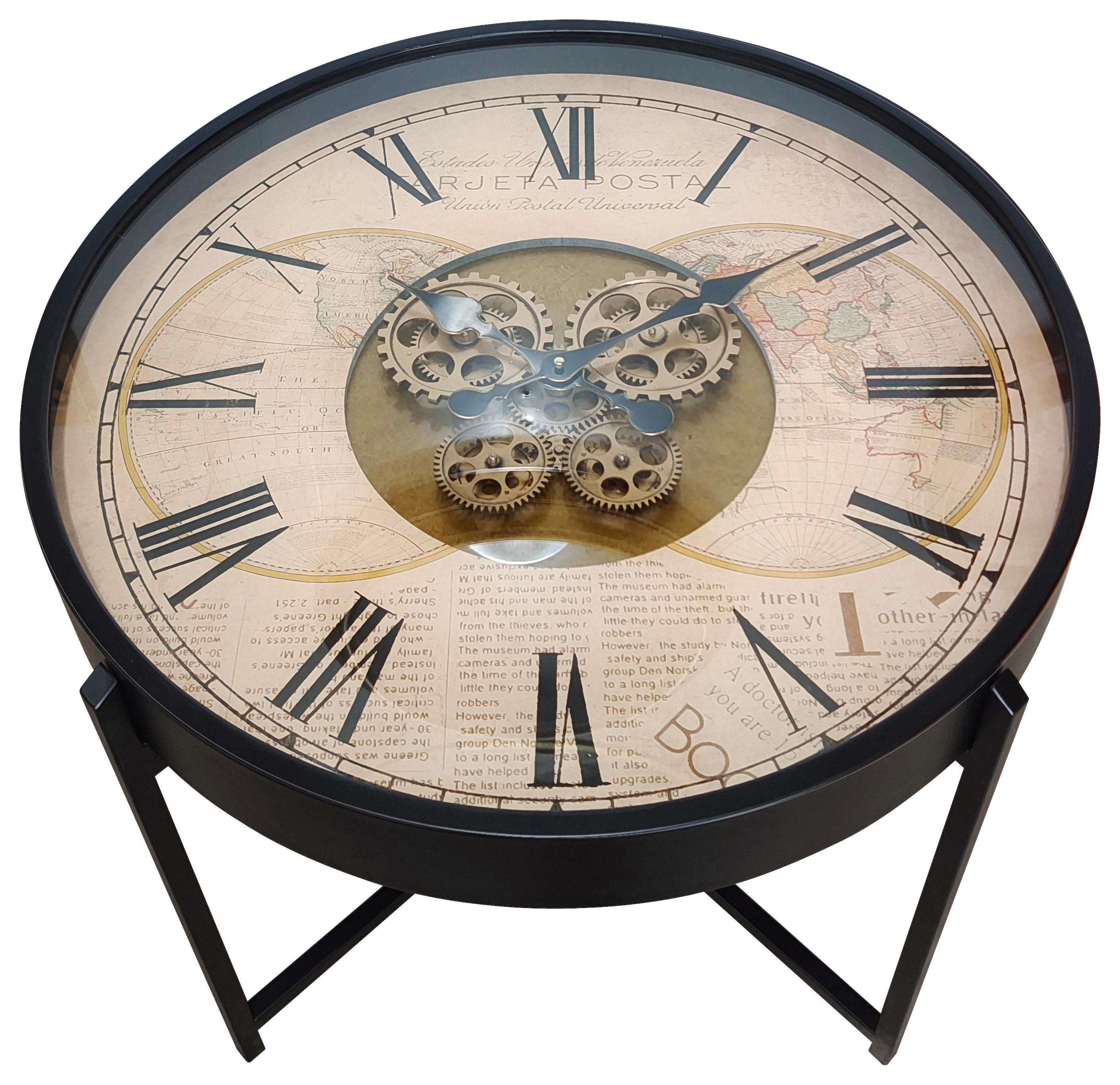 Klub Stočić Time 1 - crna, Moderno, staklo/metal (71,5/57cm) - Modern Living