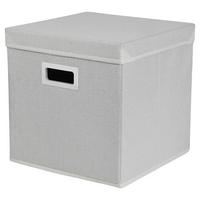 Faltbox Weiss - Weiss, Modern, Karton/Textil (33/33/33cm) - Mömax