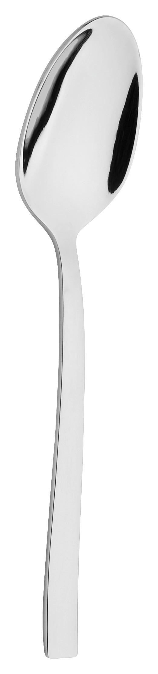 Espressolöffel Karo aus Edelstahl - Edelstahlfarben, Metall (10,9cm) - Modern Living