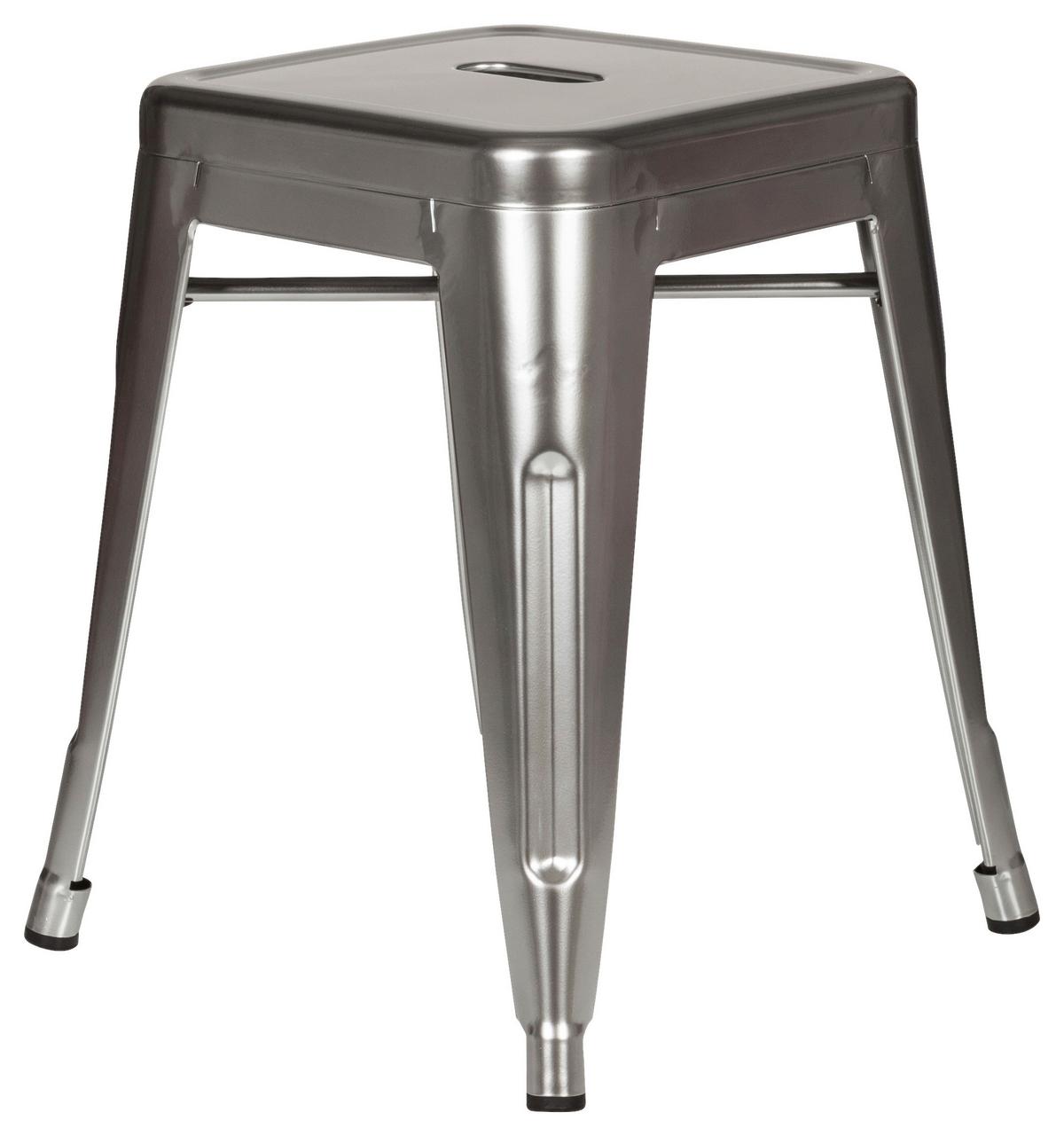 Tabure Vantaggio, Platinasta Barva - platinaste barve, Basics, kovina (39/46/39cm) - MID.YOU