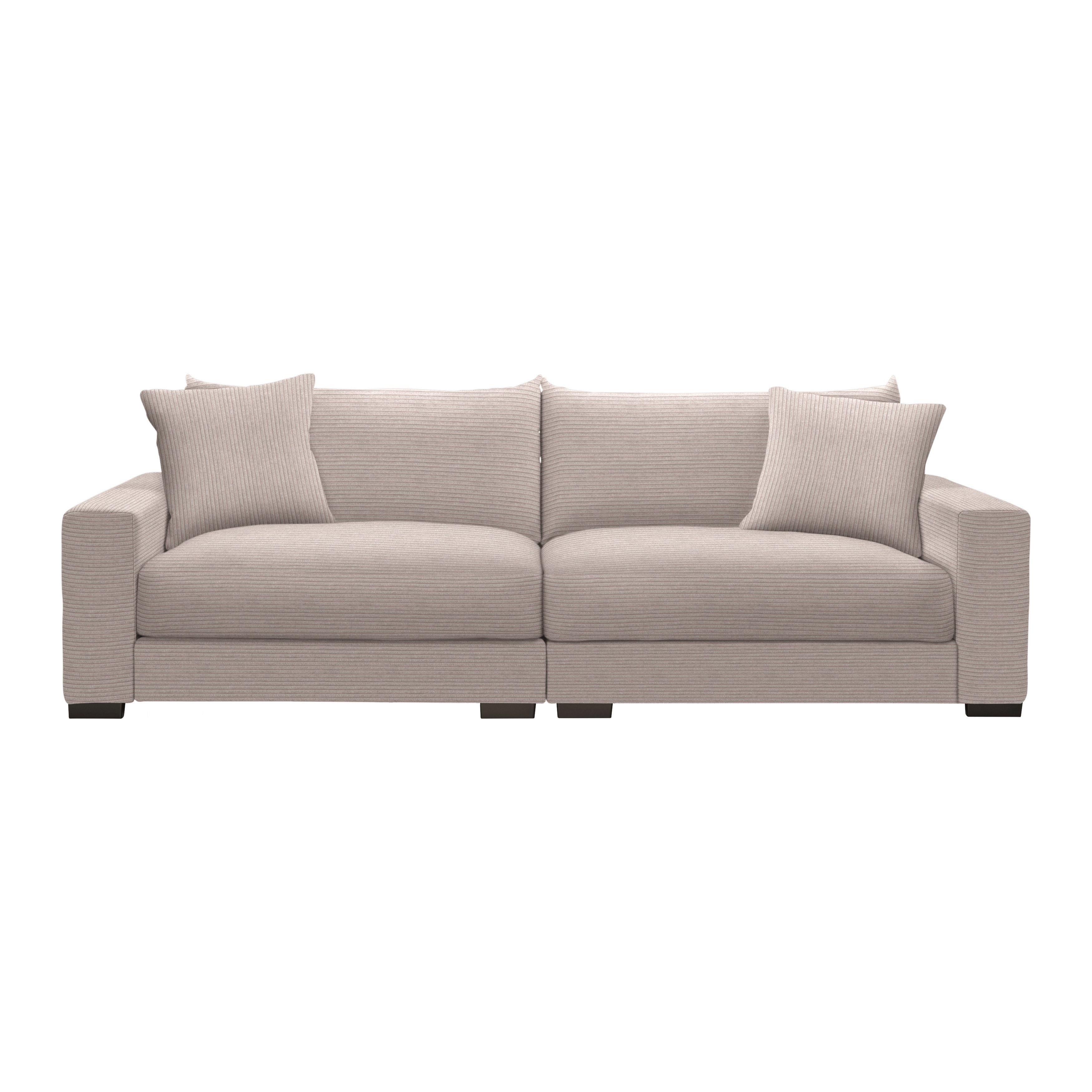 Megasofa Pedro Rosa - Rosa, MODERN, Holz/Holzwerkstoff (261/83/124cm) - Mömax