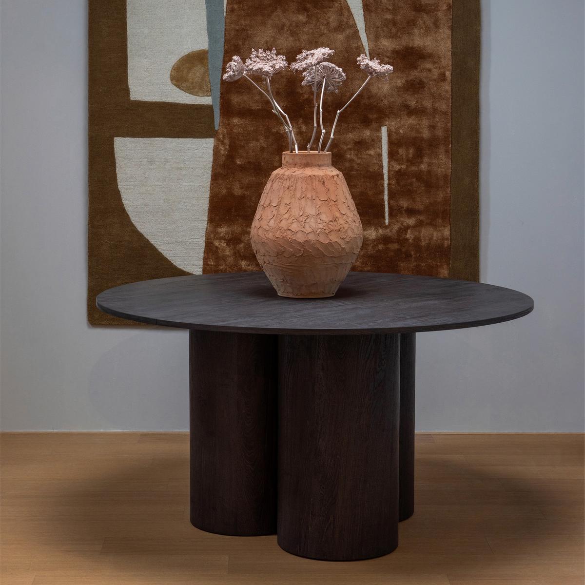 Esstisch Oona Dunkelbraun B: 140 cm - Dunkelbraun, Design, Holzwerkstoff (140/140/75cm) - Livetastic