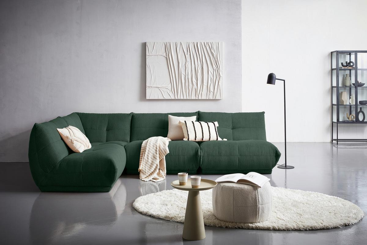 Modul Sofaelement Giselle Dunkelgrün - Dunkelgrün, Trend, Textil (105/80/112cm) - Livetastic