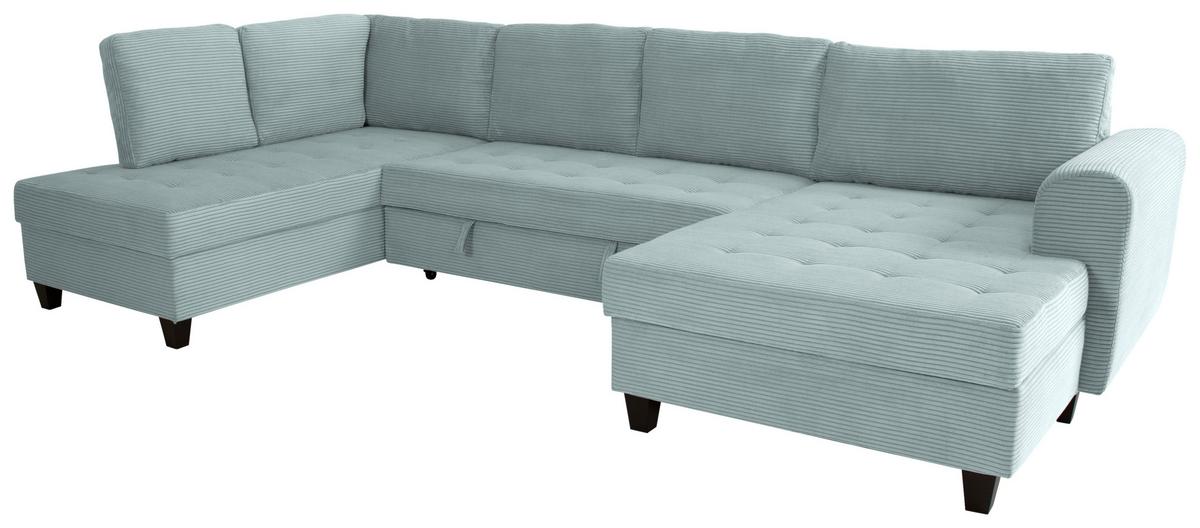 Kutna Garnitura Moritz - sivo-zelena, Trend, tekstil (178/324/155cm) - Modern Living