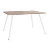 Pisalna Miza Salia, Bela, Barva Hrasta, 80x50cm - bela/hrast sonoma, Moderno, kovina/leseni material (80/50/70cm) - MID.YOU
