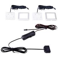 Led Szekrényvilágítás Szett Led Szekrény Világítás - antracit, Modern, műanyag (5/5/0,5cm)