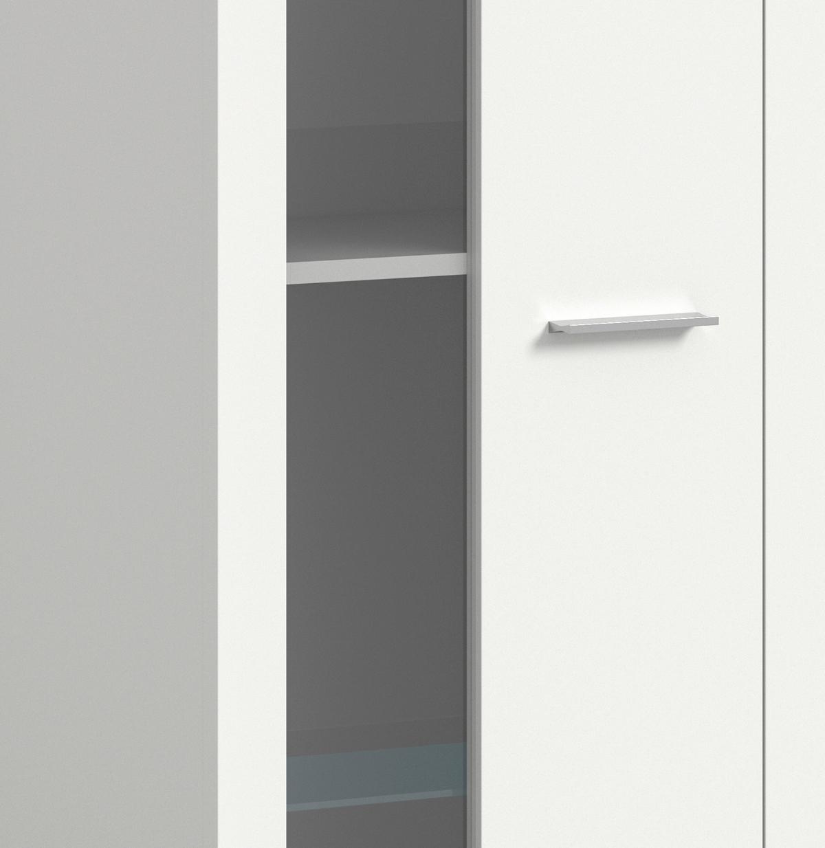 ANSAMBLU MOBILIER CAMERA DE Z JAM - alb, Design, sticlă/material pe bază de lemn (330/159/35cm) - Modern Living