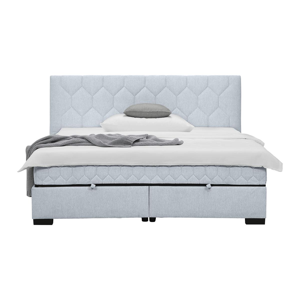Box Krevet Maya D - siva/crna, Konvencionalno, drvni materijal/drvo (200/220cm) - Based