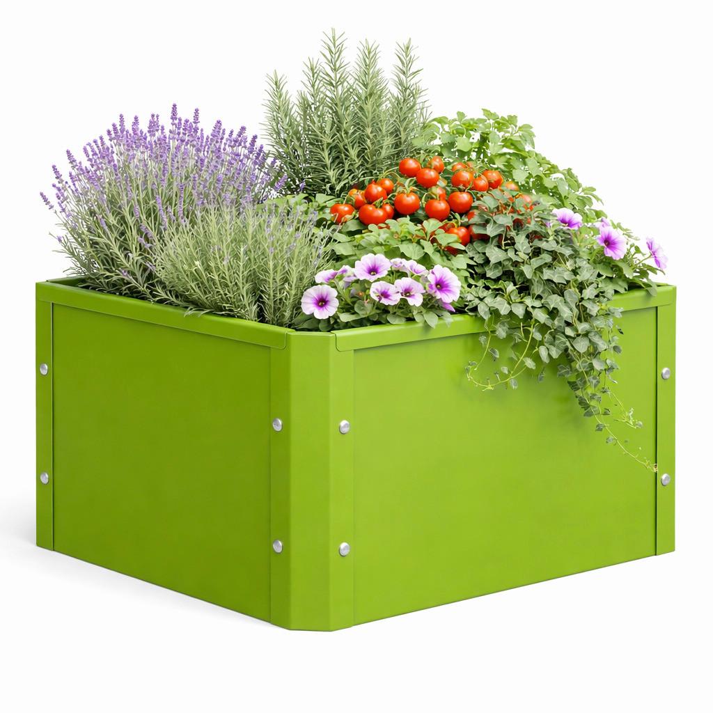 Hochbeet Vcm Beet "balora M" - Grün, Modern, Metall (50/30/40cm)
