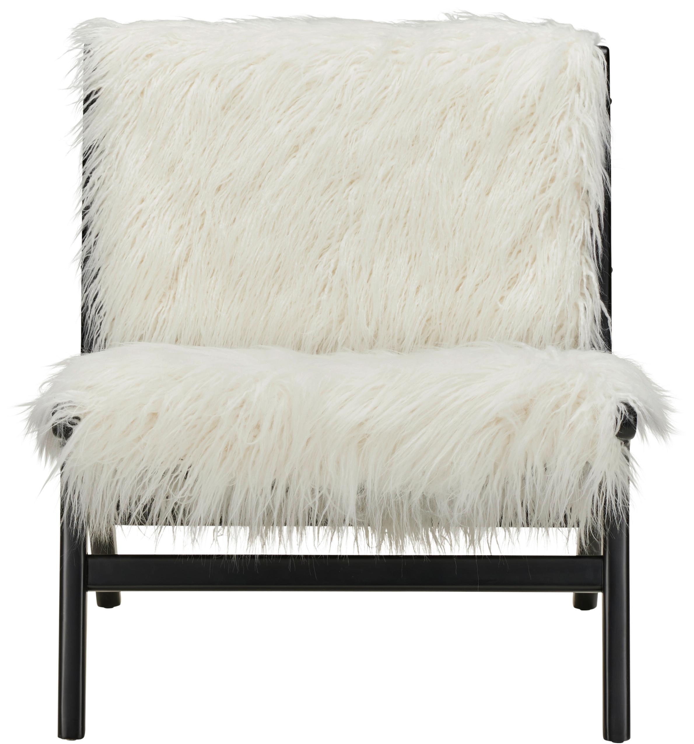 Armlehnstuhl in Schwarz/Weiss - Weiss/Schwarz, Lifestyle, Holz (64/72/76,5cm) - Zandiara