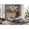 Klappbett Juist ca. 90x200 cm Eiche - Eichefarben, KONVENTIONELL, Holz/Holzwerkstoff (90/200cm) - MID.YOU
