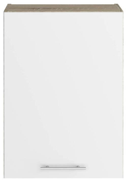 Konyhai Faliszekrény Corina - Sonoma tölgy/fehér, fa/fém (50/72,4/34,6cm)