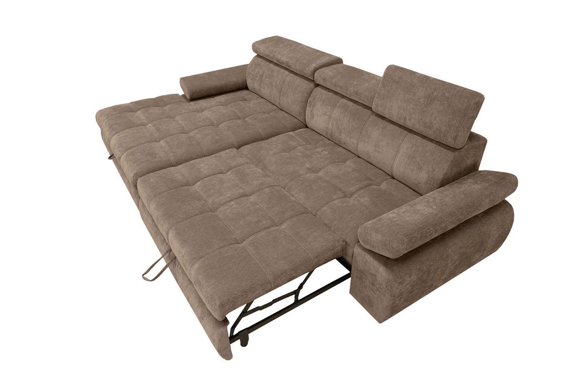 Kutna Garnitura Vegas - smeđa/crna, Design, drvo/tekstil (173/294cm) - Modern Living