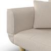 SCHLAFSOFA MIRIAM - Beige/Naturfarben, MODERN, Holz/Textil (176/71/85cm) - Bessagi Home