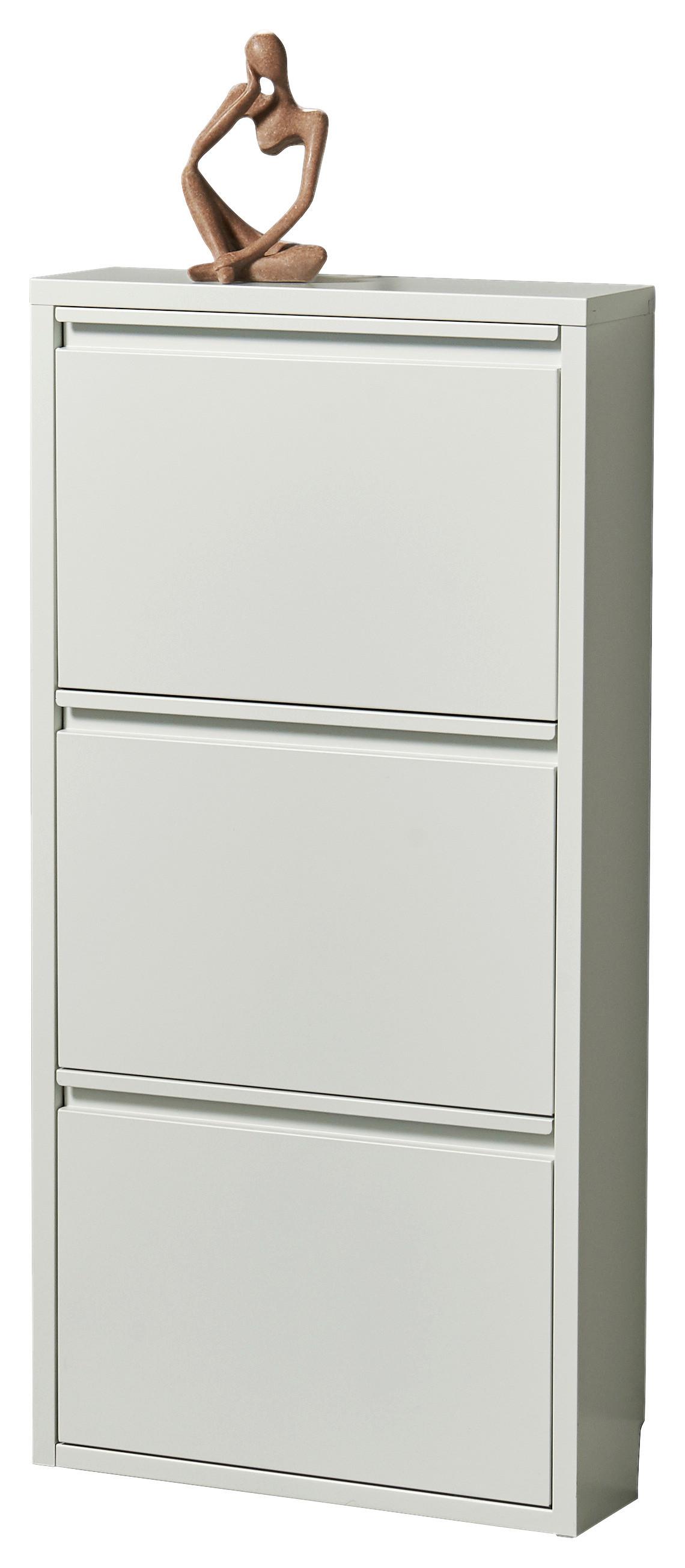 Schuhkipper Bert Weiß - Weiss, Konventionell, Metall (51/104/16cm) - Mömax