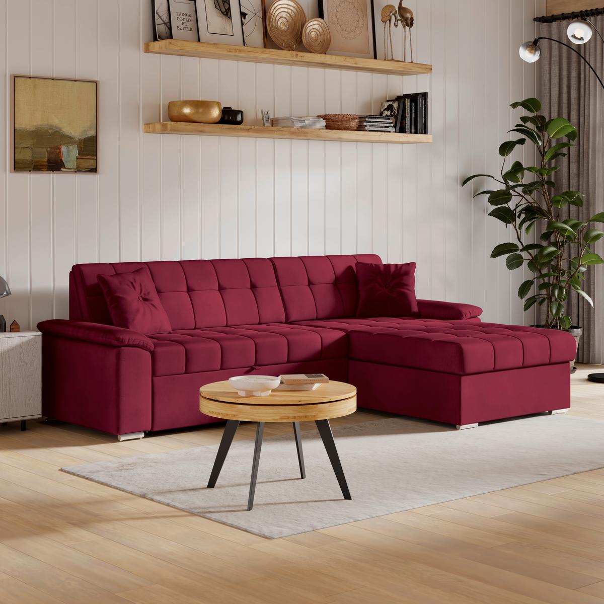 Coltar BALI - roșu, Trend, textil (257/167cm) - Modern Living