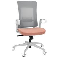 Pisarniški Stol Comfio Wm, Siva, Roza - roza/siva, Basics, umetna masa/tekstil (58/104/59cm) - MID.YOU