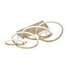 LED-TAKLAMPA JULI - cappuccino, Modern, metall/plast (70/40/25cm) - Premium Living