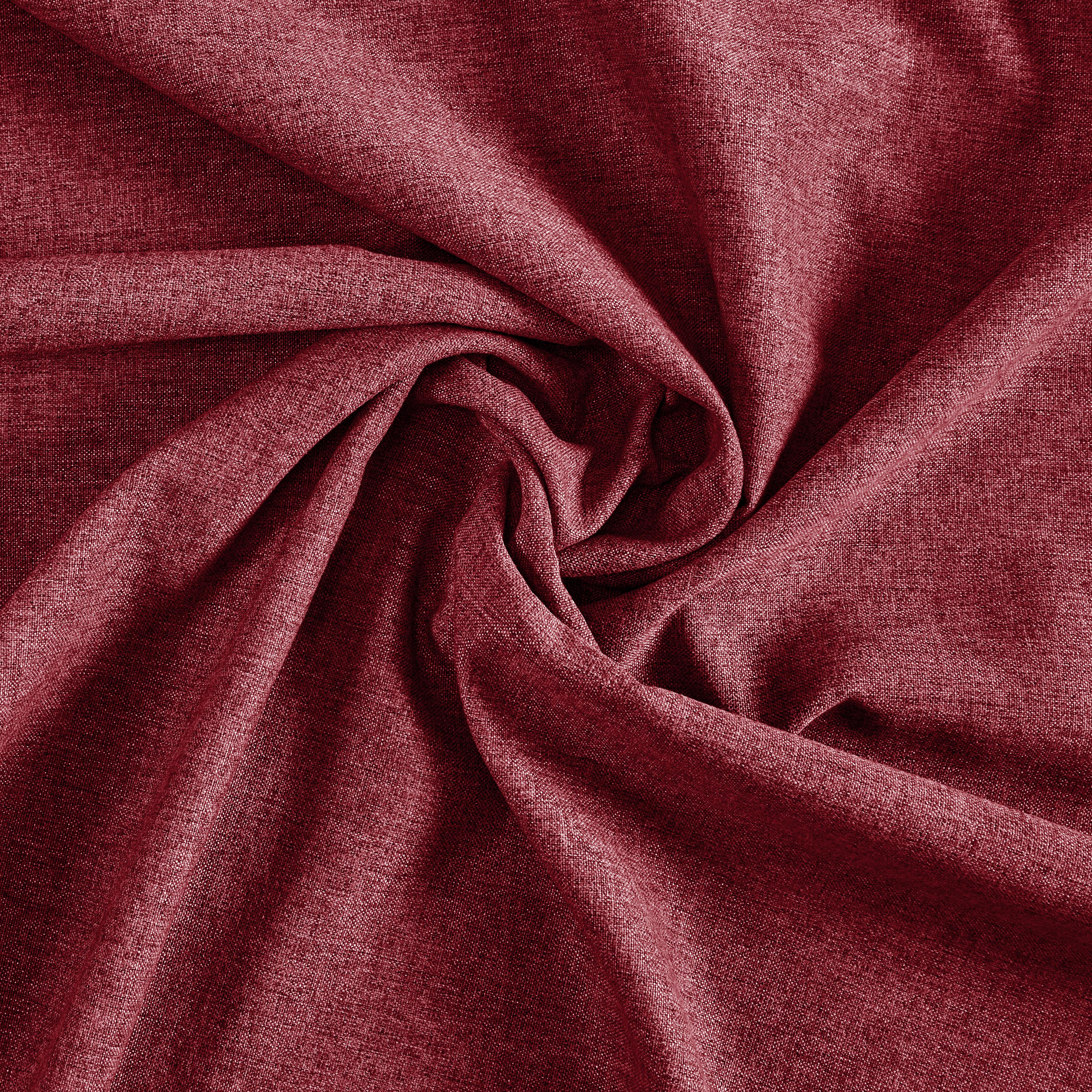 Perdea confecționată Ulrich - roșu, textil (135/245cm) - Modern Living