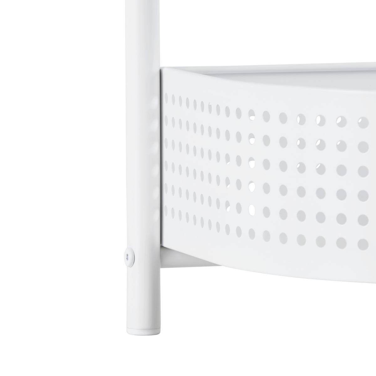 Regal Ancona Weiss Matt - Weiss, Modern, Metall (34/84.5/28cm) - Mömax