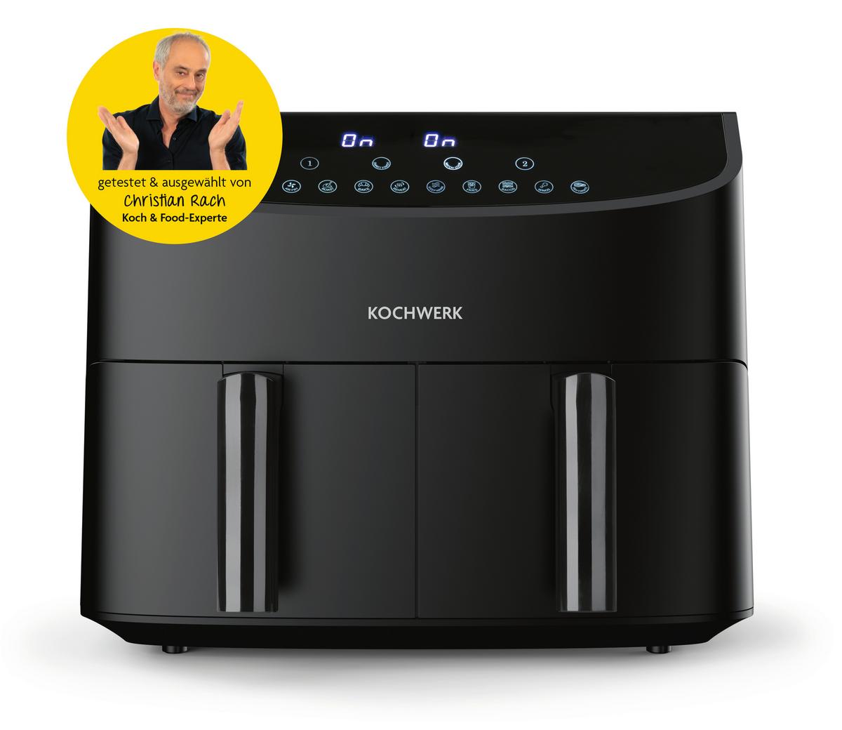 FRYTKOWNICA BEZTŁUSZCZOWA 13186 - czarny, Basics, tworzywo sztuczne/metal (39/36/31cm)