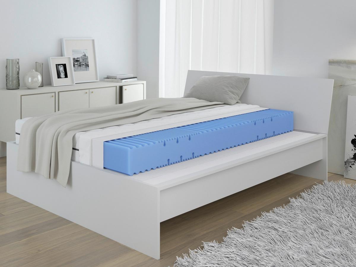 Ležišče Iz Udobne Pene Cool Flow - bela, tekstil (90/200cm) - Premium Living