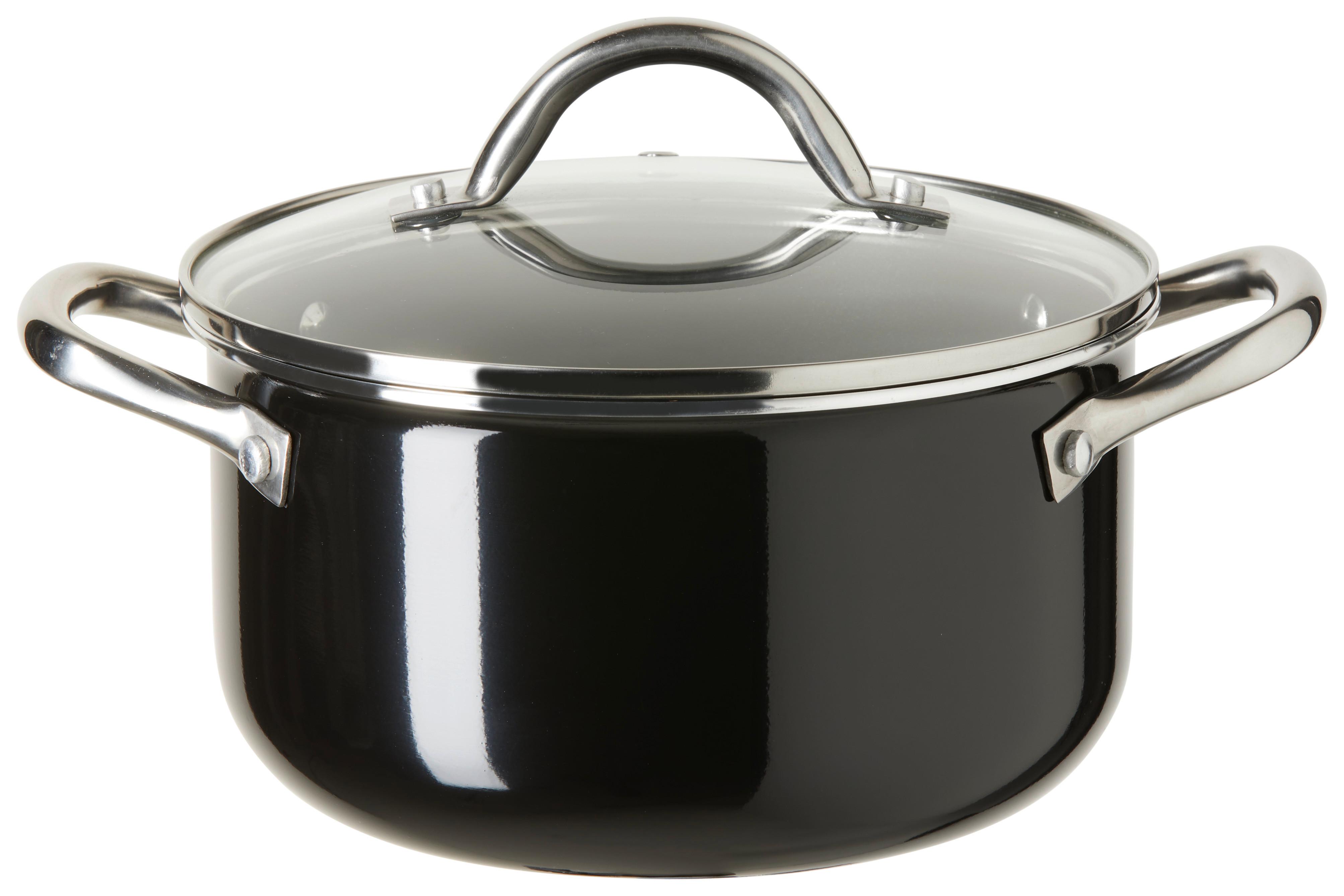 Kochtopf Classic Ø 20cm - Klar/Silberfarben, Konventionell, Glas/Metall (20/11,5cm) - Modern Living