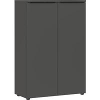 Aktenschrank Ribera Graphitfarben - Graphitfarben, Modern, Holzwerkstoff (81/120/40cm) - Premium Living