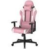 GAMINGSTOL PRINCE - vit/pink, Modern, textil/plast (67/126/67cm) - Dxracer
